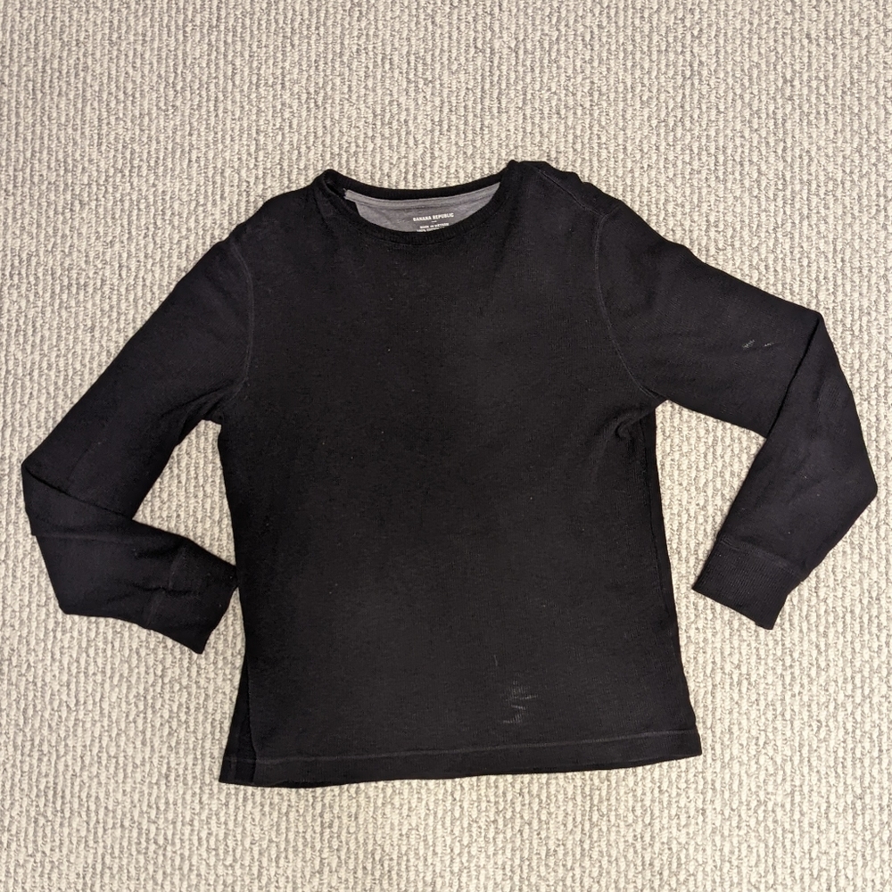 Banana Republic Men's 100% Cotton Long Sleeve Waffle Knit Thermal Shirt – Medium